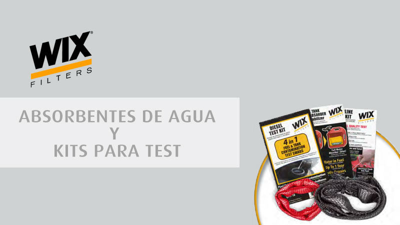 Absorbentes de agua y kits para test